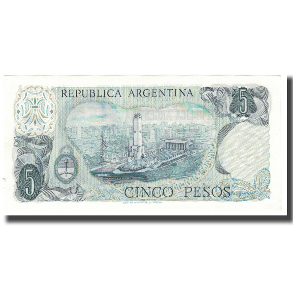 Banknote, Argentina, 5 Pesos, KM:288, UNC(65-70)