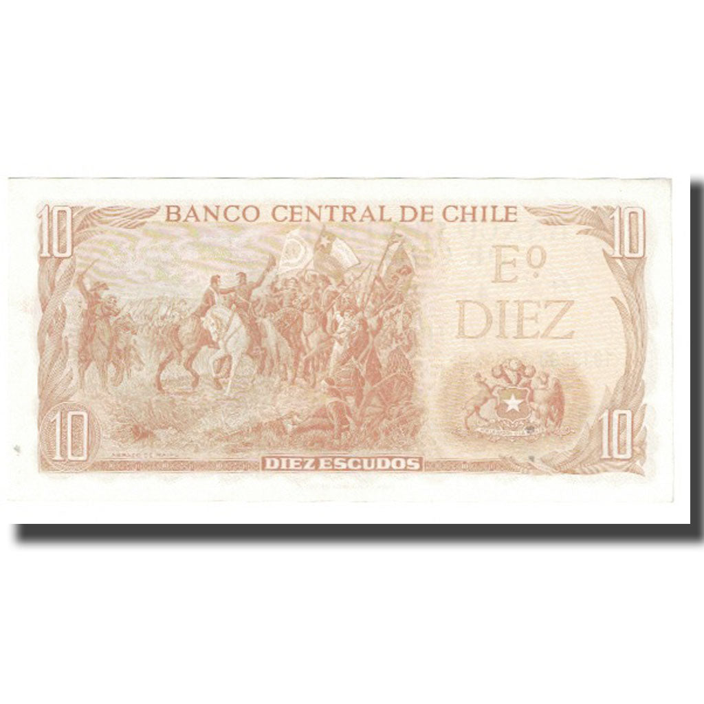 Billete, 10 Escudos, Chile, KM:142, SC