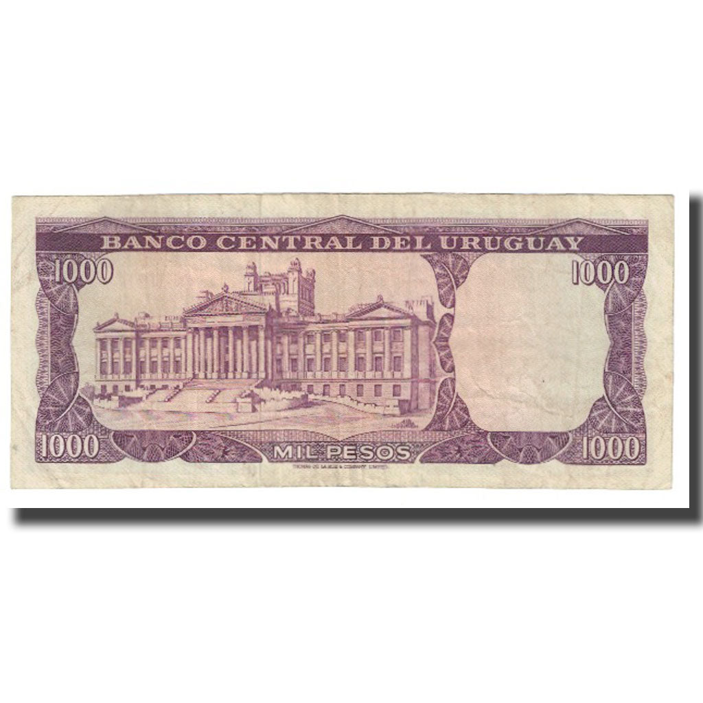 Banknote, Uruguay, 1000 Pesos, KM:49a, VF(20-25)