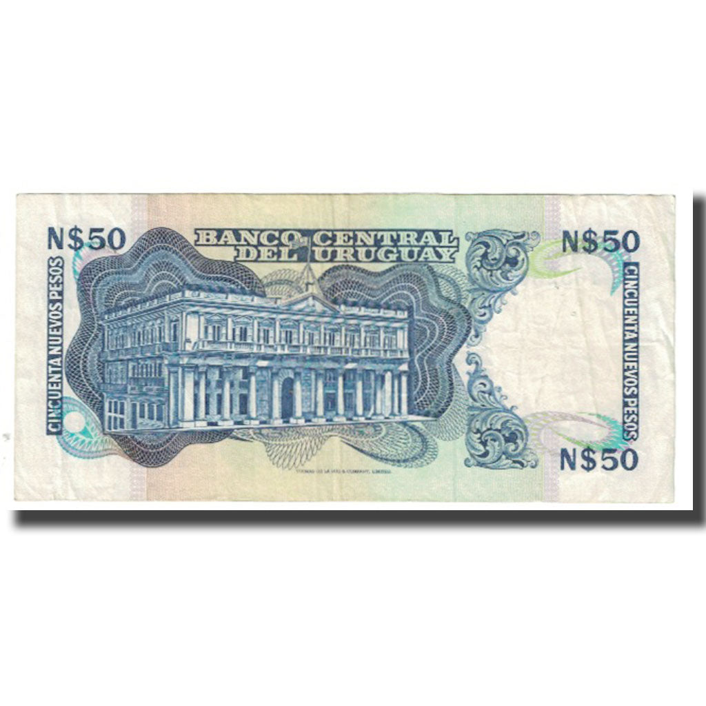 Banknote, Uruguay, 50 Nuevos Pesos, KM:61a, EF(40-45)