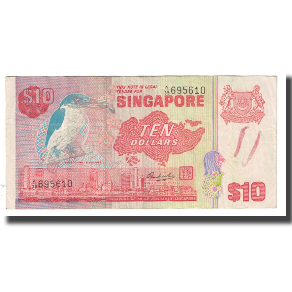 Banconote, Singapore, 10 Dollars, KM:11a, BB