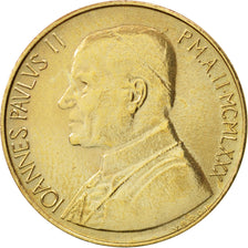 VATICAN CITY, John Paul II, 20 Lire, 1980, EF(40-45), Aluminum-Bronze, KM:144