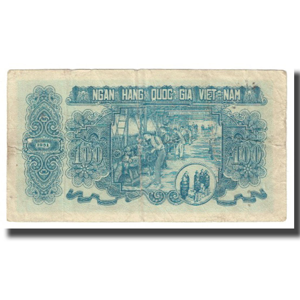 Banknote, Vietnam, 100 D<ox>ng, 1951, KM:62b, VF(20-25)