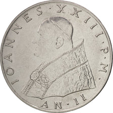 VATICAN CITY, John XXIII, 100 Lire, 1960, AU(50-53), Stainless Steel, KM:64.2