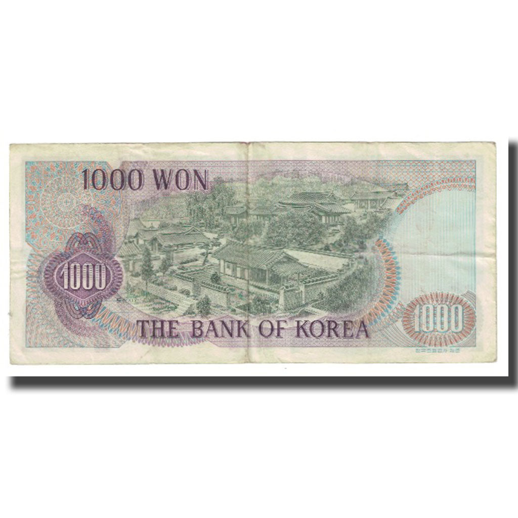 Banknot, Korea Południowa, 1000 Won, KM:44, VF(20-25)