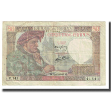 France, 50 Francs, 1941, P. Rousseau and R. Favre-Gilly, 1941-11-20, VF(30-35)