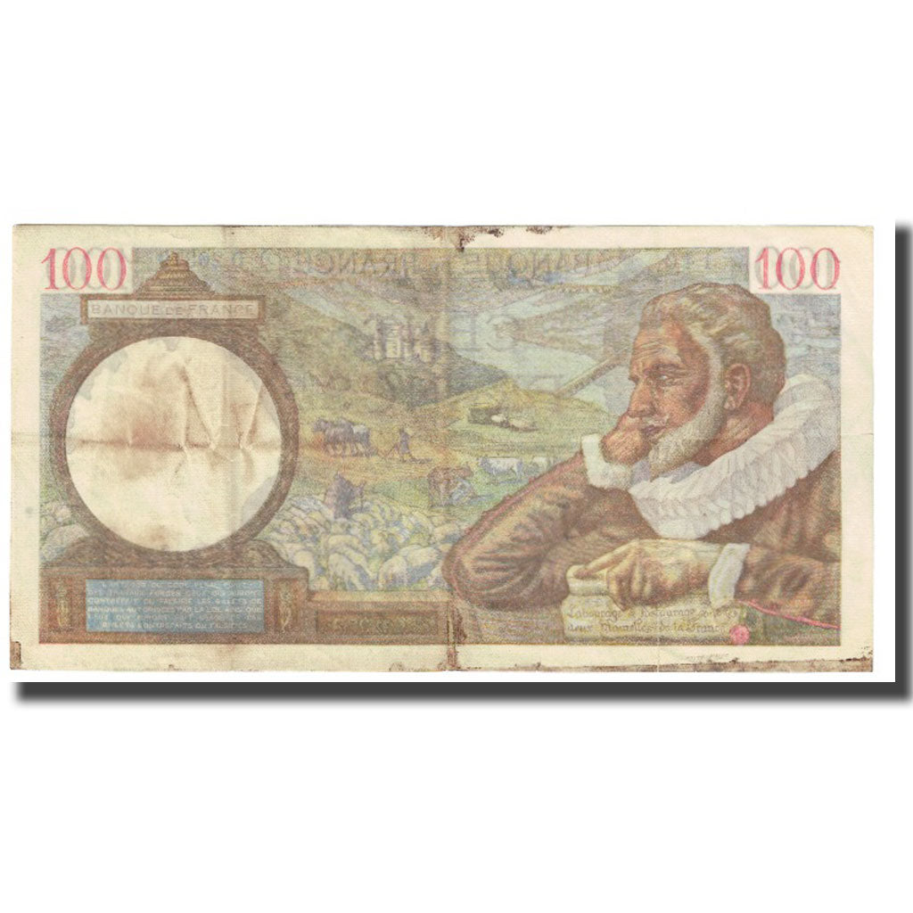 France, 100 Francs, 1941, 1941-12-04, TB, Fayette:26.62, KM:94