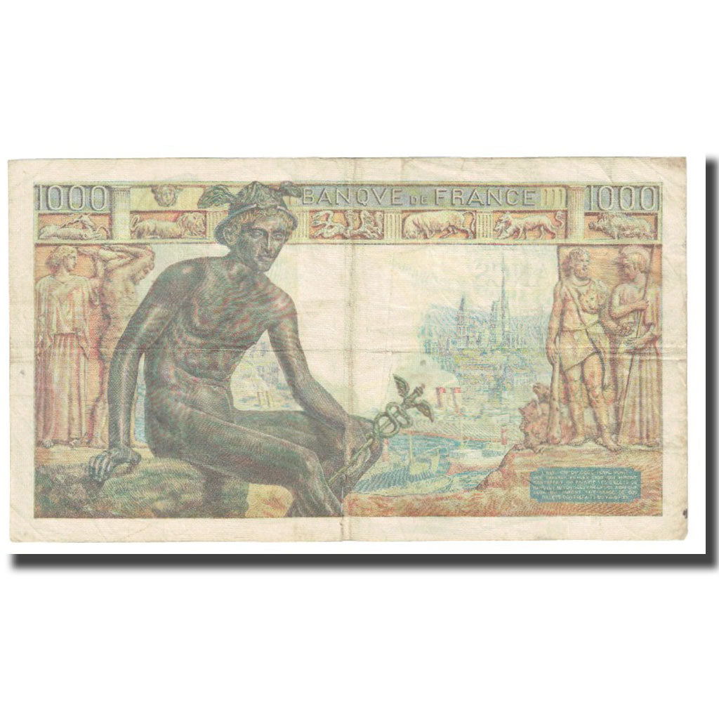 Francia, 1000 Francs, 1942, P. Rousseau and R. Favre-Gilly, 1942-10-22, MB