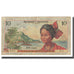 Banknote, French Antilles, 10 Francs, Undated (1964), KM:8b, VF(20-25)