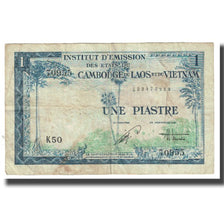 Billet, FRENCH INDO-CHINA, 1 Piastre = 1 Dong, Undated (1954), KM:105, TB