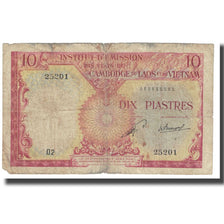 Banknote, FRENCH INDO-CHINA, 10 Piastres = 10 Dong, Undated (1953), KM:107
