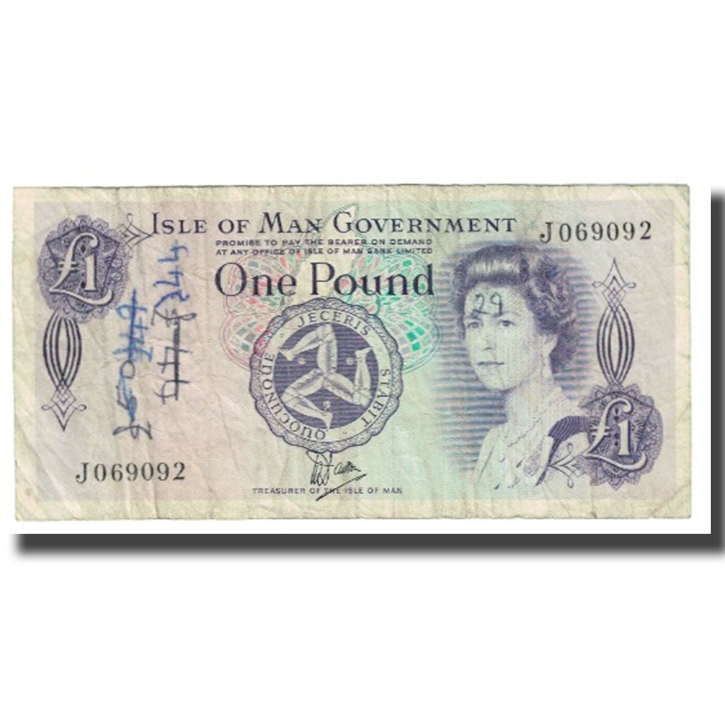 Banknote, Isle of Man, 1 Pound, Undated (1983), KM:40b, VF(20-25)