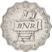 Rwanda, 2 Francs, 1970, EF(40-45), Aluminum, KM:10