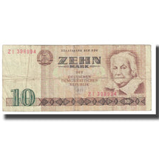 Billet, République démocratique allemande, 10 Mark, 1971, KM:28a, TB