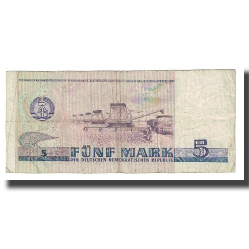 Banknote, Germany - Democratic Republic, 5 Mark, 1975, KM:27A, VF(20-25)