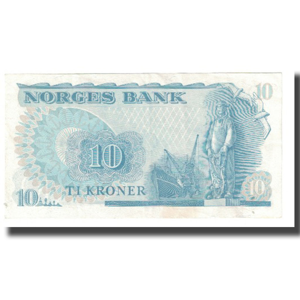 Banknote, Norway, 10 Kroner, 1979, KM:36c, AU(55-58)