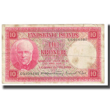Banknote, Iceland, 10 Kronur, L.1928, 1928-04-15, KM:33b, VF(20-25)