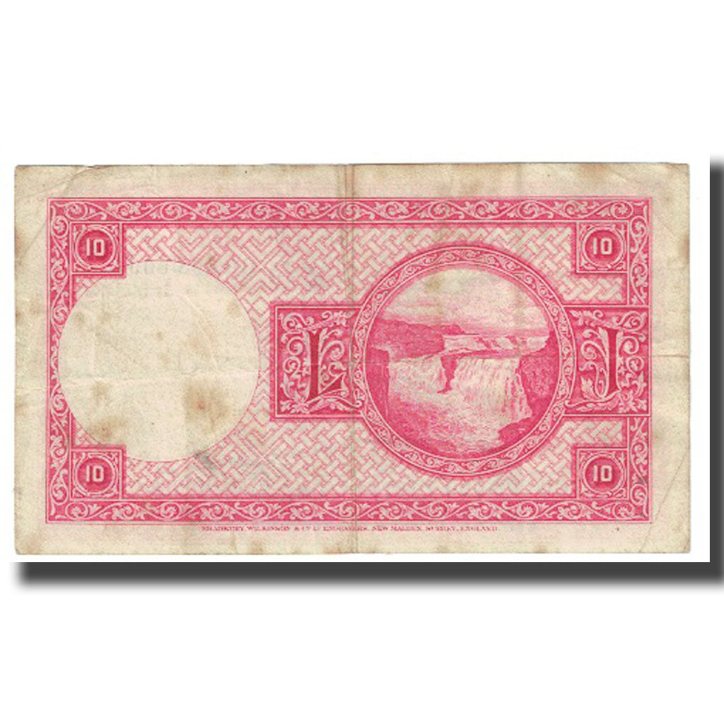 Banknote, Iceland, 10 Kronur, L.1928, 1928-04-15, KM:33b, VF(20-25)