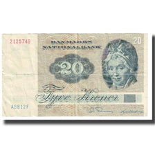 Nota, Dinamarca, 20 Kroner, 1972, 1936-04-07, KM:49a, EF(40-45)