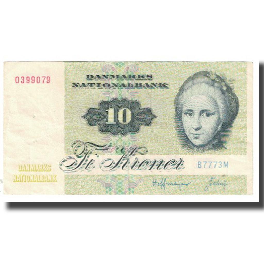 Banknote, Denmark, 10 Kroner, 1972, 1936-04-07, KM:48a, EF(40-45)