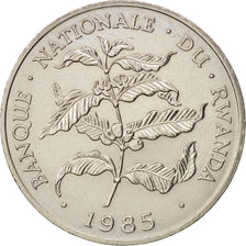 Rwanda, 10 Francs, 1985, British Royal Mint, AU(55-58), Copper-nickel, KM:14.2