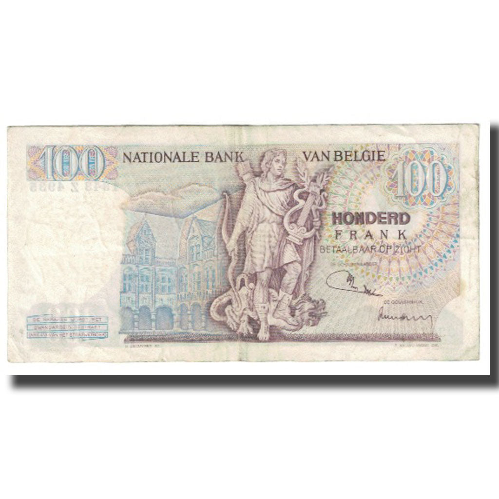Banknote, Belgium, 100 Francs, 1971, 1974-04-21, KM:134a, EF(40-45)