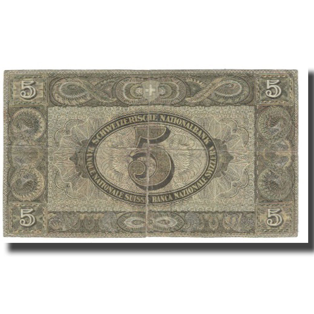 Banknote, Switzerland, 5 Franken, 1946, 1946-08-31, KM:11m, VF(20-25)