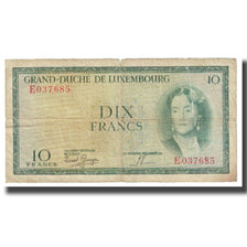 Banconote, Lussemburgo, 10 Francs, KM:48a, MB