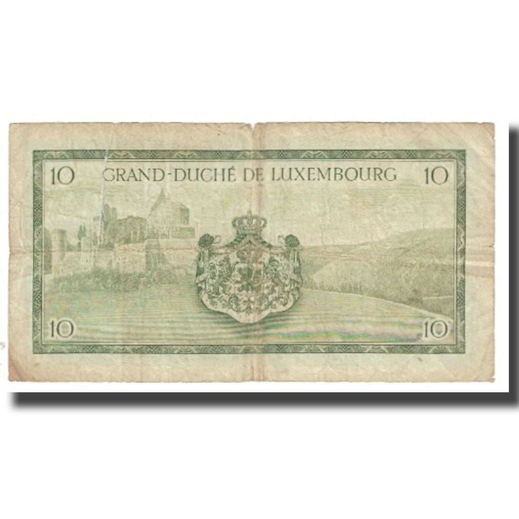 Banconote, Lussemburgo, 10 Francs, KM:48a, MB