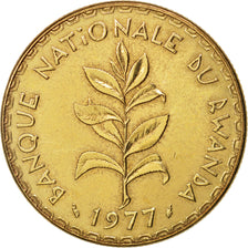 Ruanda, 50 Francs, 1977, Paris, AU(55-58), Brass, KM:16