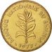 Rwanda, 50 Francs, 1977, Paris, AU(55-58), Brass, KM:16