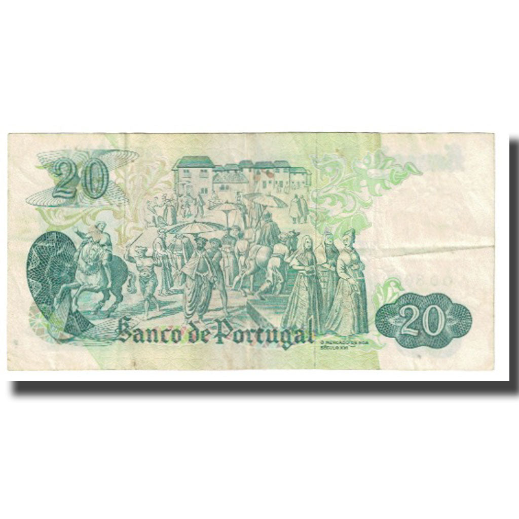 Banknote, Portugal, 20 Escudos, 1971, 1971-07-27, KM:173, EF(40-45)