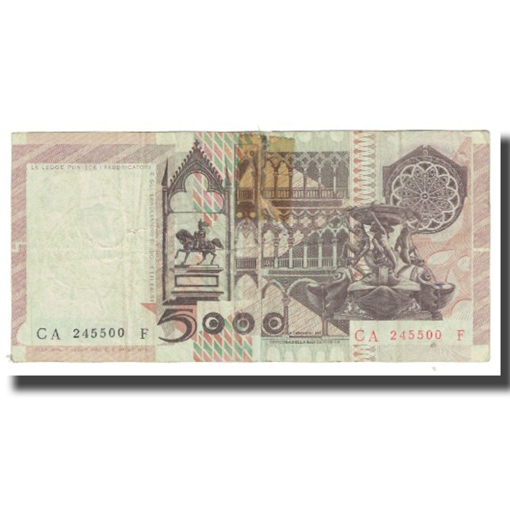Banknote, Italy, 5000 Lire, 1980, 1980-07-01, KM:105b, VF(20-25)