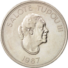 Tonga, King Taufa'ahau Tupou IV, Pa'anga, 1967, AU(55-58), Copper-nickel, KM:11