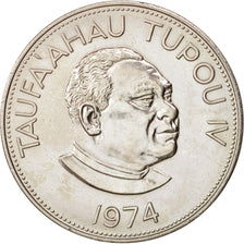 Tonga, King Taufa'ahau Tupou IV, Pa'anga, 1974, AU(55-58), Copper-nickel, KM:33