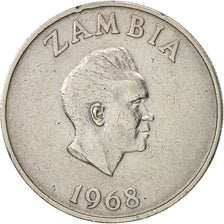 Zambia, 10 Ngwee, 1968, British Royal Mint, EF(40-45), Copper-Nickel-Zinc, KM:12
