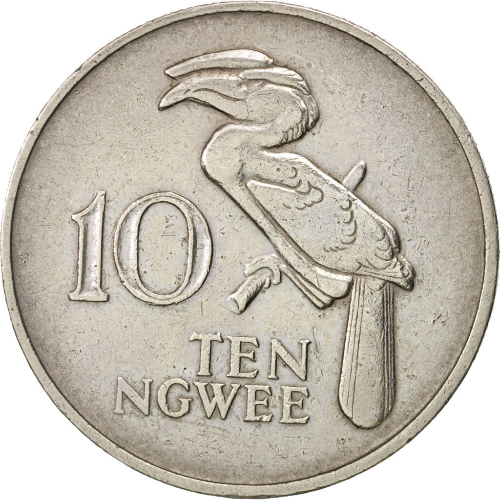 Zambia, 10 Ngwee, 1968, British Royal Mint, EF(40-45), Copper-Nickel-Zinc, KM:12