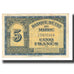 Banknote, Morocco, 5 Francs, 1943, 1943-08-01, KM:24, EF(40-45)