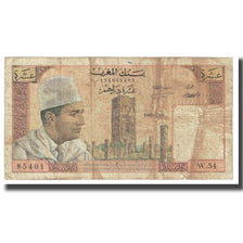 Billet, Maroc, 10 Dirhams, 1969, KM:54d, TB