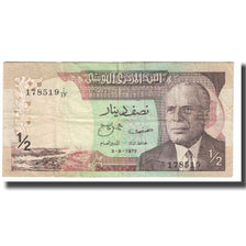 Banknote, Tunisia, 1/2 Dinar, 1972, 1972-08-03, KM:66a, EF(40-45)