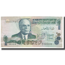 Banknote, Tunisia, 1 Dinar, 1973, 1973-10-15, KM:70, EF(40-45)