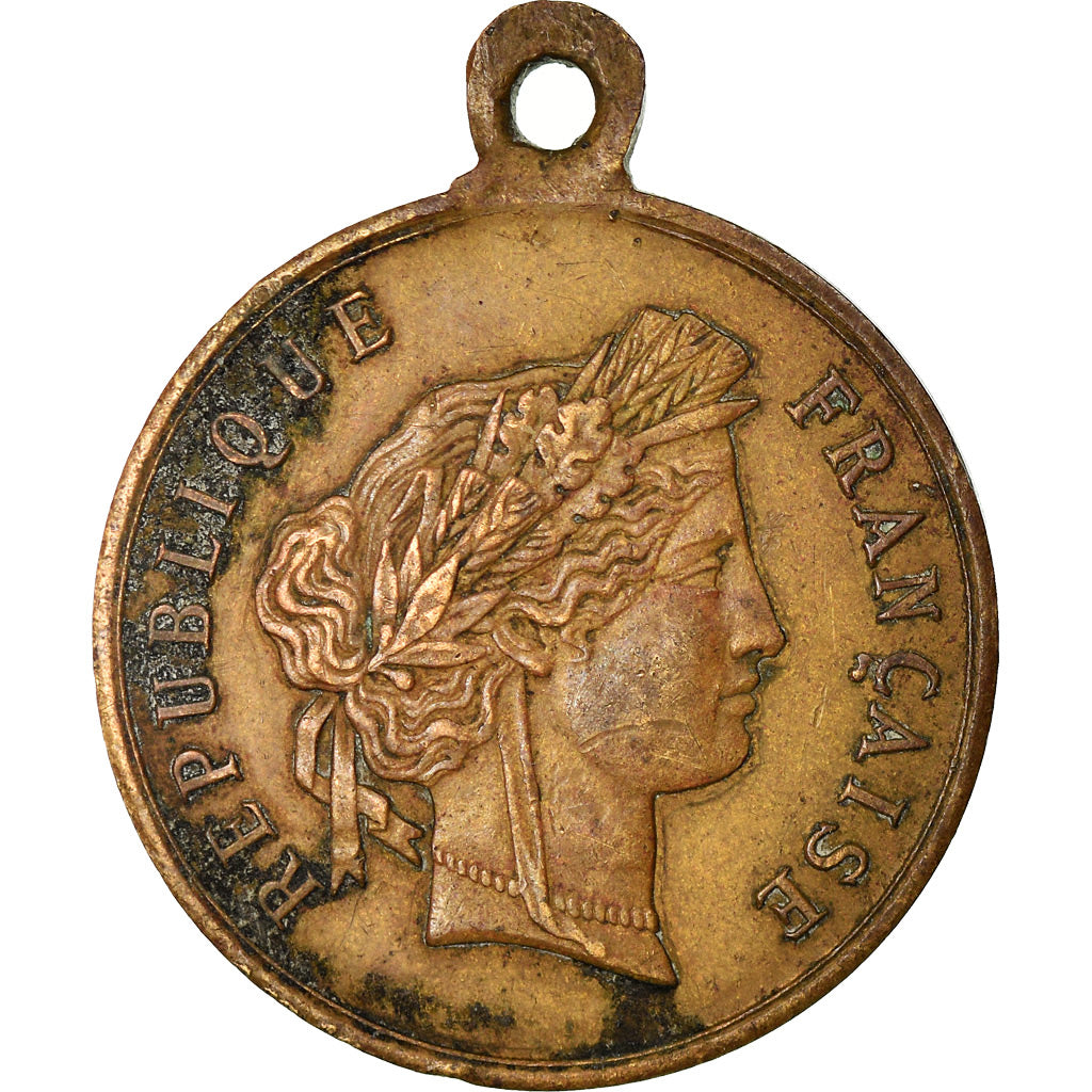 Frankrijk, Token, Souvenir de la Fête Nationale du 14 Juillet, 1882, FR+, Koper
