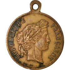 Frankrijk, Token, Souvenir de la Fête Nationale du 14 Juillet, 1882, FR+, Koper