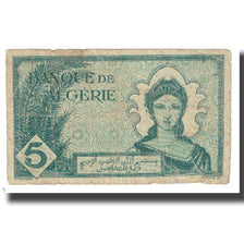 Banknote, Algeria, 5 Francs, 1942, 1942-11-16, KM:91, VF(20-25)