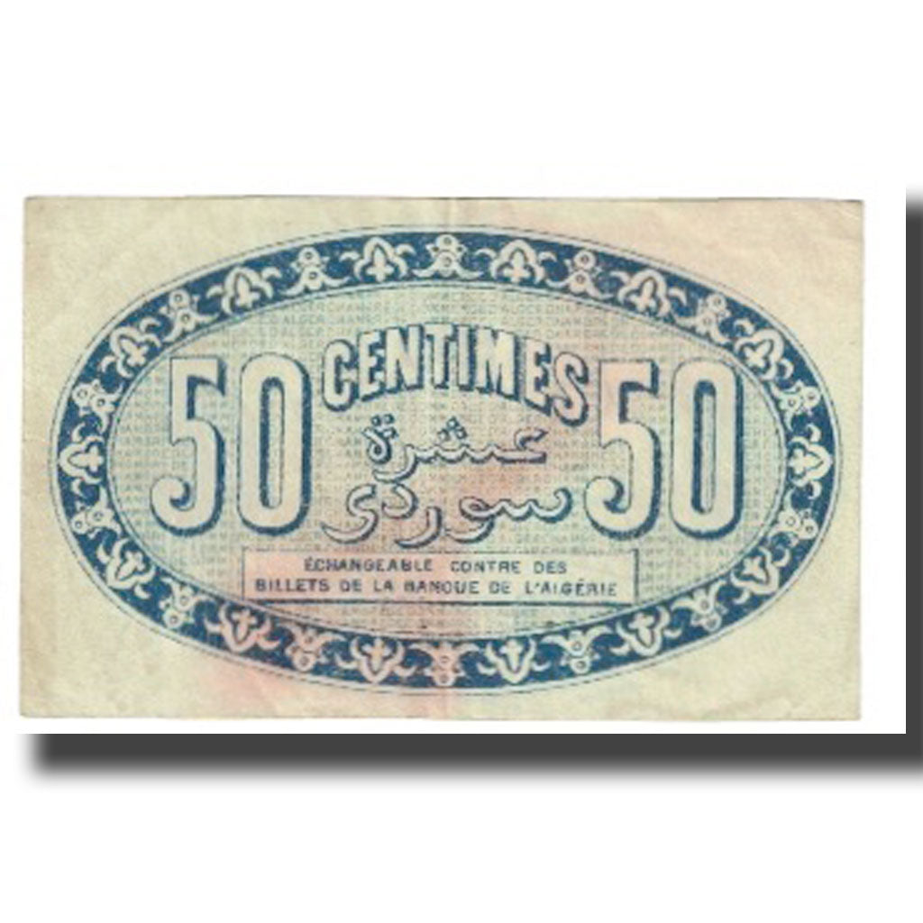Banknote, Algeria, 50 Centimes, 1915, 1915-01-13, VF(30-35)