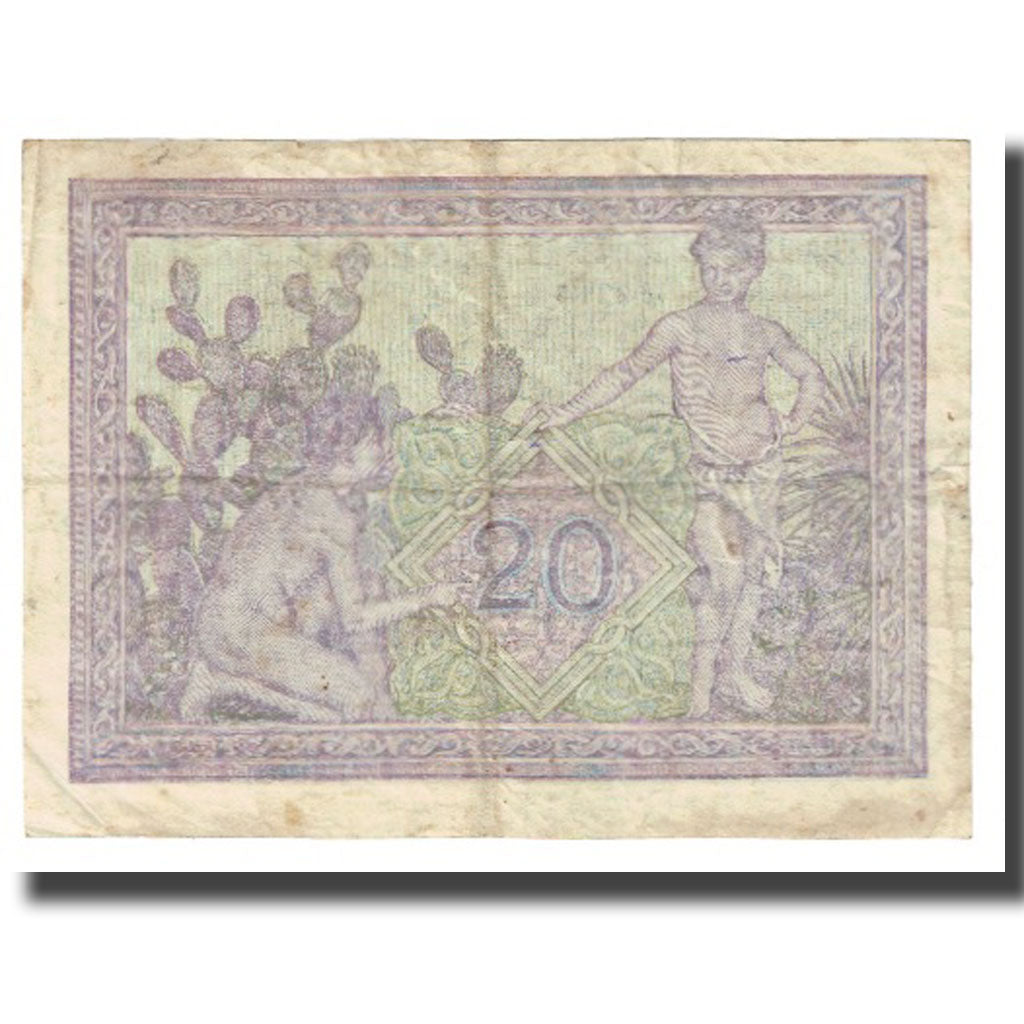 Banknote, Algeria, 20 Francs, 1943, 1943-02-10, KM:92b, VF(20-25)