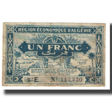 Banknote, Algeria, 1 Franc, 1944, 1944-01-31, KM:101, VF(20-25)