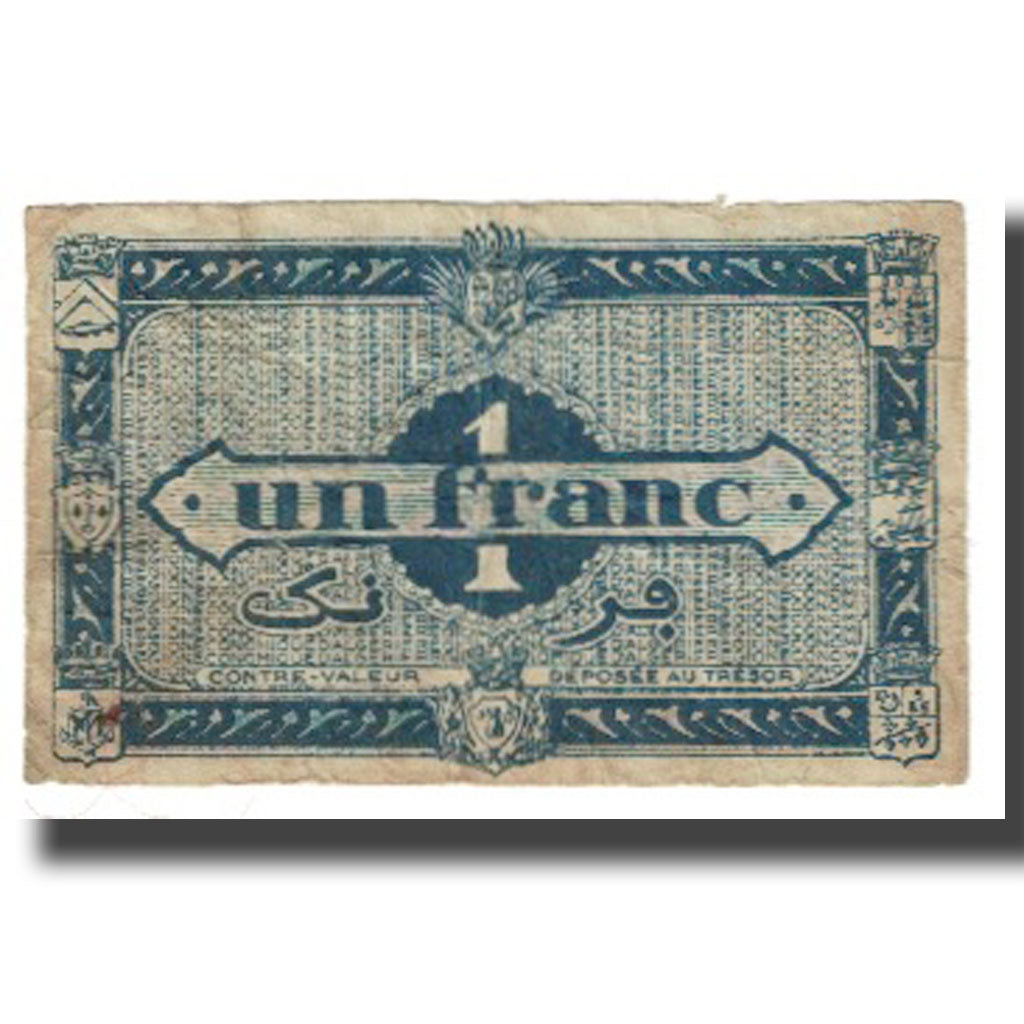 Banknote, Algeria, 1 Franc, 1944, 1944-01-31, KM:101, VF(20-25)
