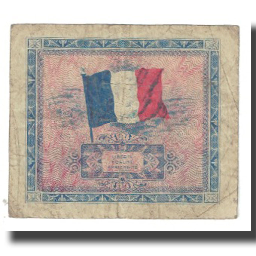 França, 5 Francs, Flag/France, 1944, SERIE DE 1944, VF(20-25), Fayette:VF17.1