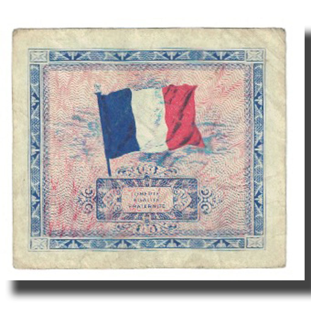 Francja, 5 Francs, Flag/France, 1944, SERIE DE 1944, VF(20-25), Fayette:VF17.1
